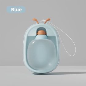 Portable Pet Water Bottle With Cute Antlers  Food Grade, BPA Free, Leak Proof Travel Cup For Dogs, Durable, Easy-to-Clean Outdoor Water Dispenser With (Option: Blue)